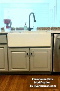 Farmhouse Sink Cabinet Modification by Ryan Bruzan