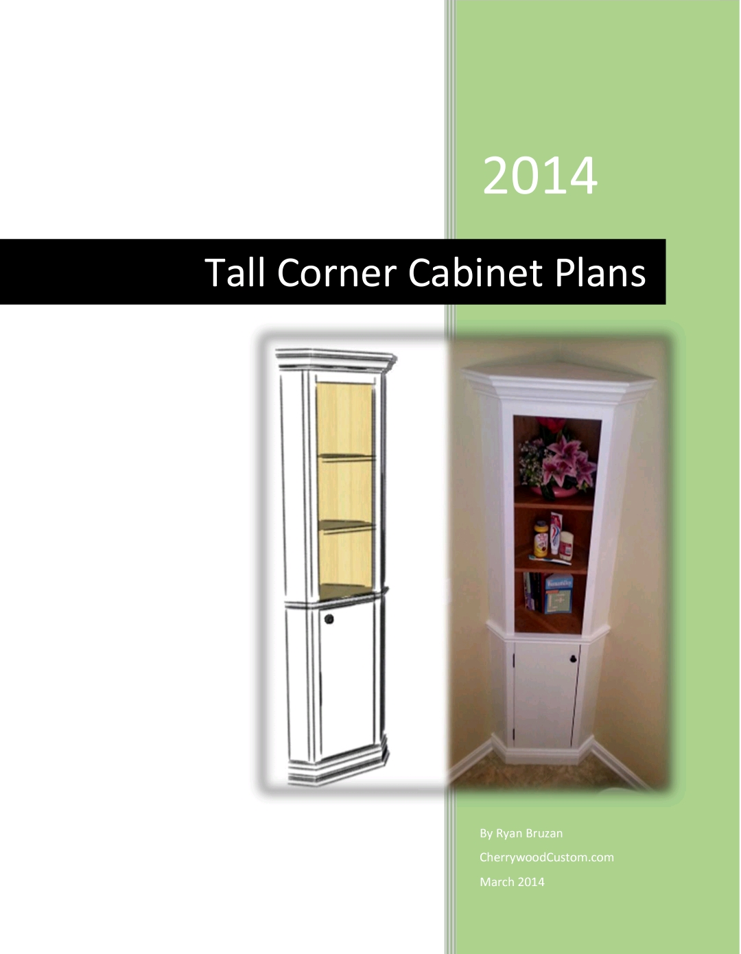 Tall Corner Cabinet DIY Plans