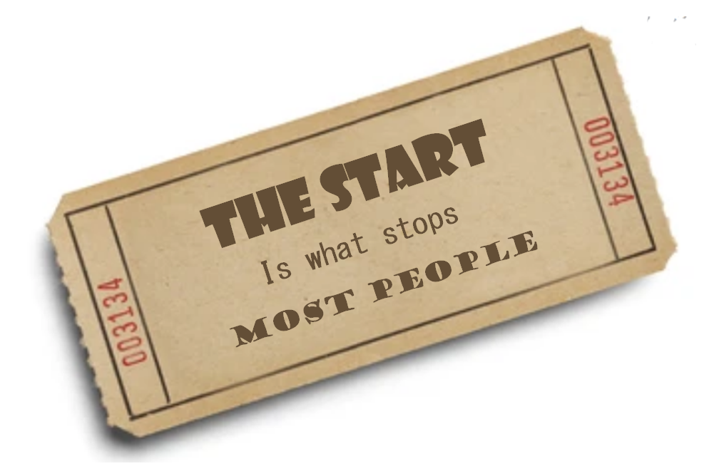 The START is what stops most people